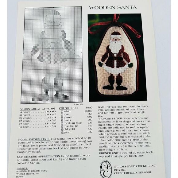 The Lion and the Lamb The Cross-Eyed Cricket Hastings Cross Stitch Pattern Chart - Picture 6 of 6